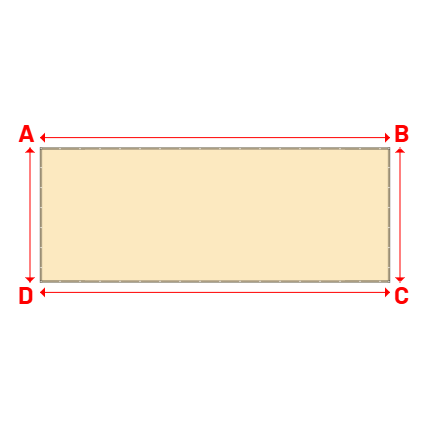 Bâche Rectangle en Protect 670 : La référence en matière de protection étanche Beige ral 1015 - 8.05x3.10m