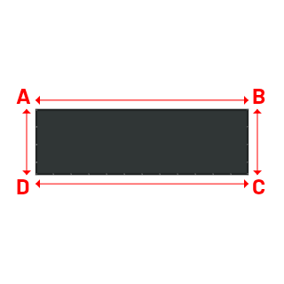 Bâche Rectangle en Protect 670 : La référence en matière de protection étanche Gris anthracite RAL 7016 - 5.50x1.70m