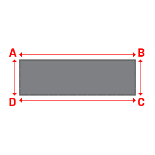 Bâche Rectangle en CoverEco 640 : une bâche simple & efficace Ecolac 640 - 7196 (RAL 7037) - 5.50x1.70m