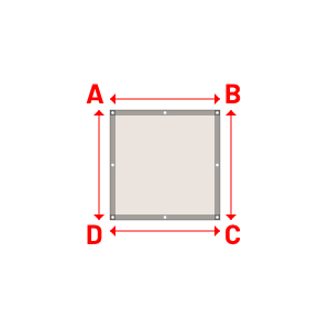 Bâche Rectangle en Soltis 96 - Toile d'ombrage haute performance Karité 96-50843 - 1.00x1.00m