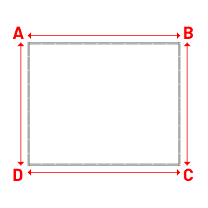 Bâche Rectangle en Protect 670 : La référence en matière de protection étanche Blanc RAL 9016 - 3.60x2.90m