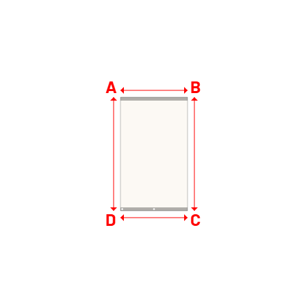 Bâche Rectangle en Soltis Perform 92 Blanc 92-2044 - 0.98x1.66m