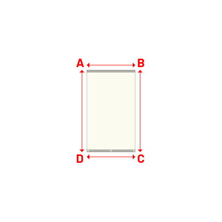 Bâche Rectangle en Soltis Perform 92 Blanc neige 92-50690 - 0.98x1.66m
