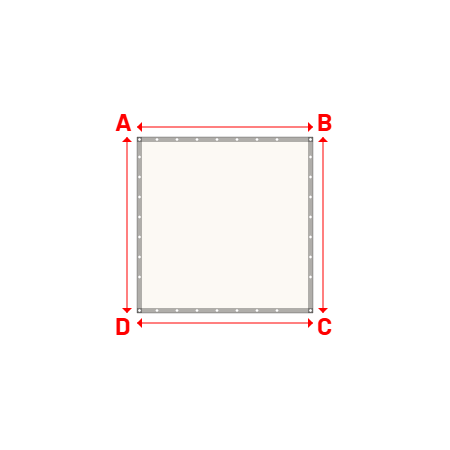 Bâche Rectangle en Soltis 96 - Toile d'ombrage haute performance Blanc 96-8102 - 1.76x1.76m