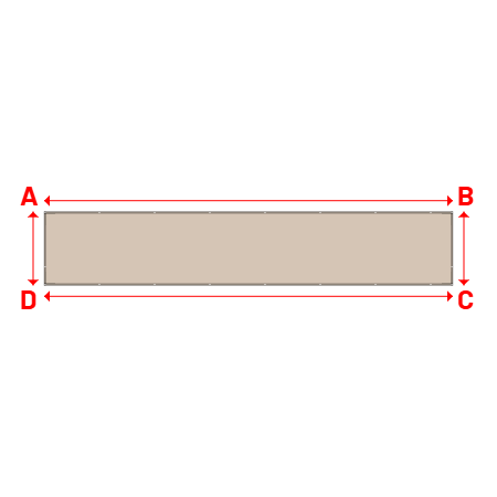 Bâche Rectangle en Soltis Perform 92 Beige Sablé 92-2135 - 10.00x1.80m