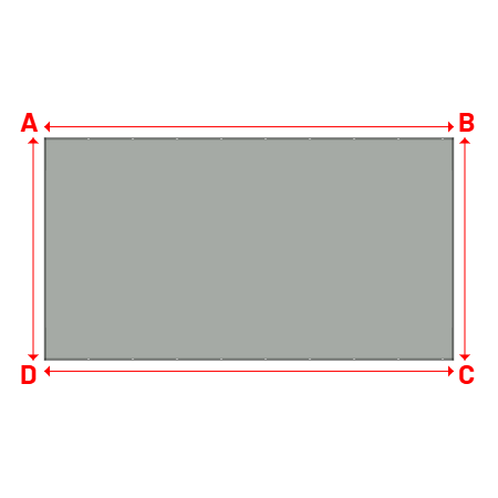 Bâche Rectangle en Protect 670 : La référence en matière de protection étanche Gris clair RAL 7038 - 10.50x5.70m