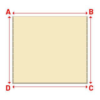 Bâche Rectangle en Soltis 502 Proof : bâche spéciale protection solaire & grand choix de coloris Champagne - 502V3-51979C - 3.45x3.10m