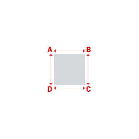 Bâche Rectangle en Soltis 96 - Toile d'ombrage haute performance Nuage 96-50272 - 1.00x1.00m