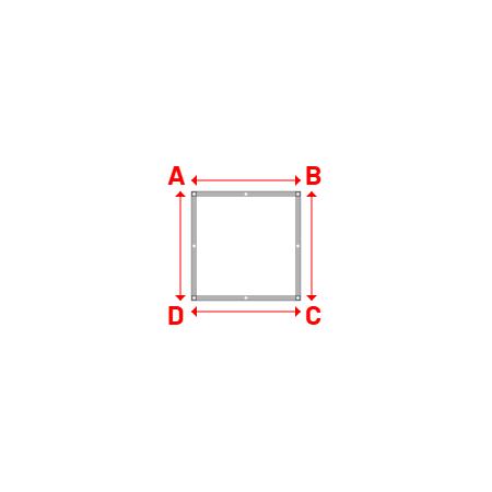 Bâche Rectangle en Grille pour rideaux de scène - PVC M2 Noir Grille PVC SCENIQUE - Noir - 362-1075 - 1.00x1.00m