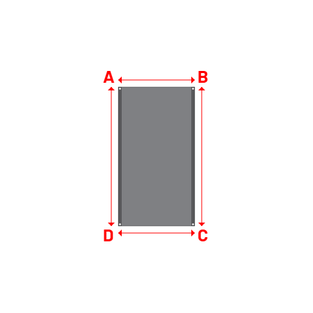 Bâche Rectangle en CoverEco 640 : une bâche simple & efficace Ecolac 640 - 7196 (RAL 7037) - 1.10x2.00m