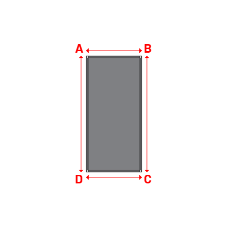 Bâche Rectangle en CoverEco 640 : une bâche simple & efficace Ecolac 640 - 7196 (RAL 7037) - 1.10x2.30m