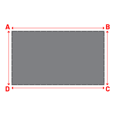 Bâche Rectangle en CoverEco 640 : une bâche simple & efficace Ecolac 640 - 7196 (RAL 7037) - 6.00x3.50m