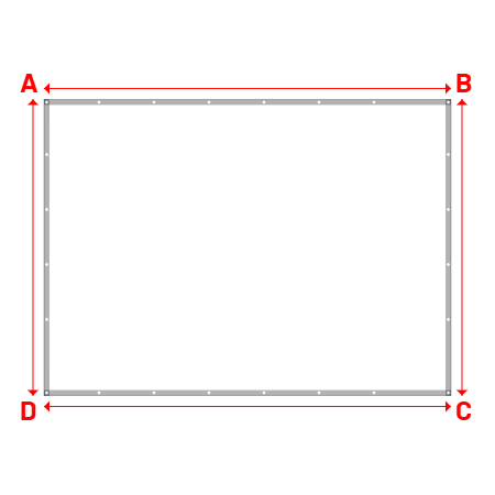 Bâche Rectangle en Protect 670 : La référence en matière de protection étanche Blanc RAL 9016 - 3.74x2.72m
