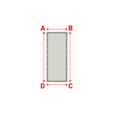 Bâche Rectangle en Soltis Perform 92 Galet 92-2171 - 0.72x1.75m