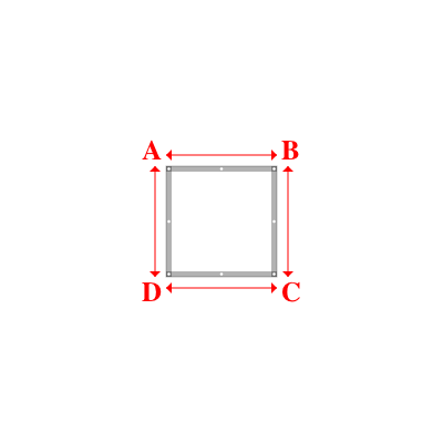 Bâche Rectangle en Protect 670 : La référence en matière de protection étanche Blanc RAL 9016 - 1.00x1.00m