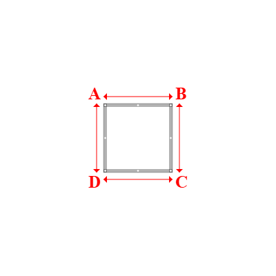 Bâche Rectangle en Protect 670 : La référence en matière de protection étanche Blanc RAL 9016 - 1.00x1.00m