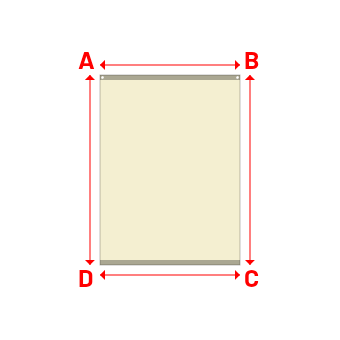 Bâche Rectangle en AustralMesh - Toile d'ombrage ajourée Naturel (759 AustralMesh) - 1.40x1.90m