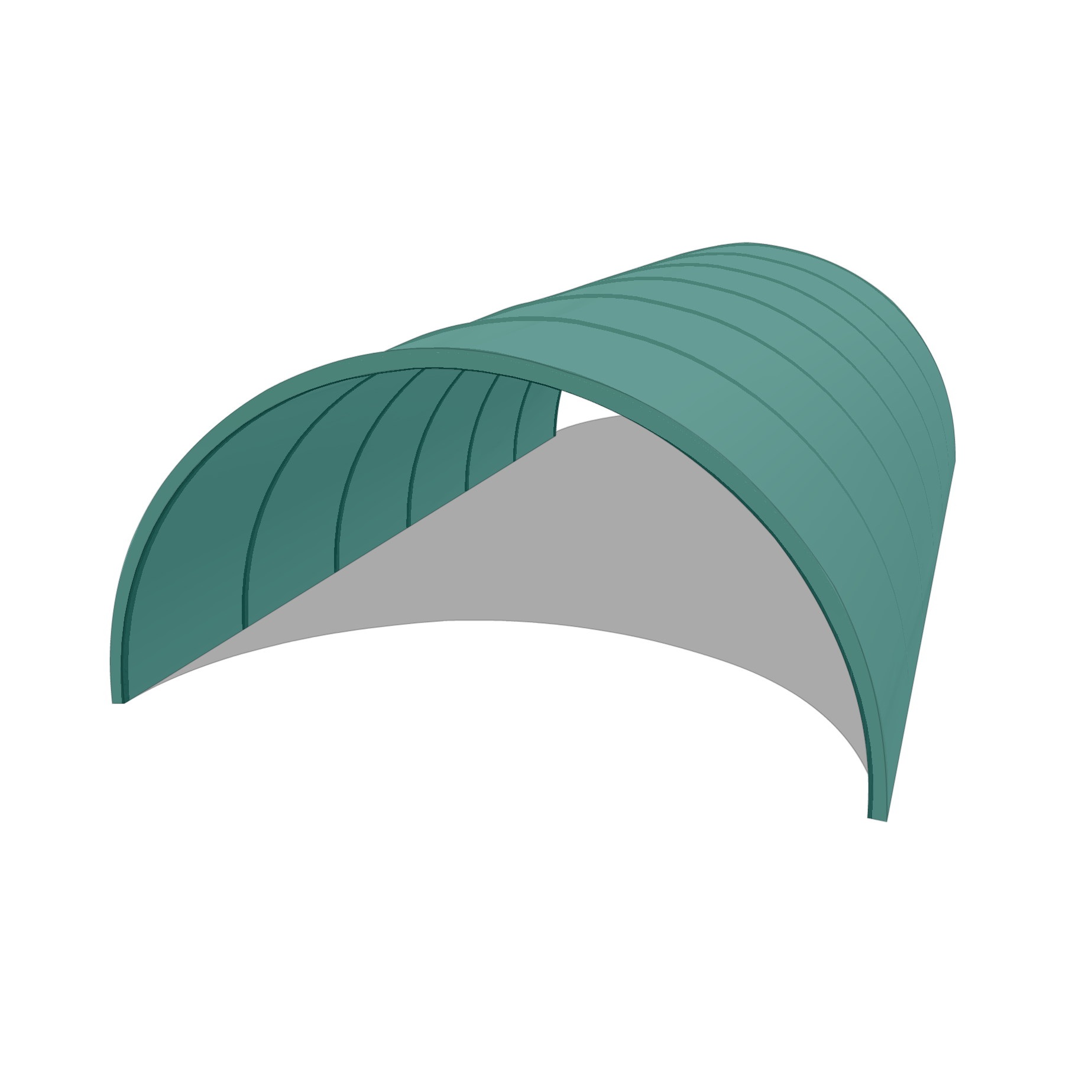 Bâche pour tunnel 16x30m  en Protect Agri Bi-color Vert Mat - 7596