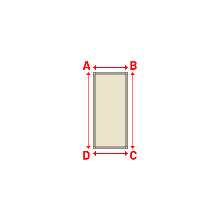 Bâche Rectangle en Soltis Perform 92 Karité 92-50843 - 0.70x1.55m