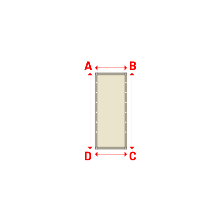 Bâche Rectangle en Soltis Perform 92 Karité 92-50843 - 0.65x1.55m