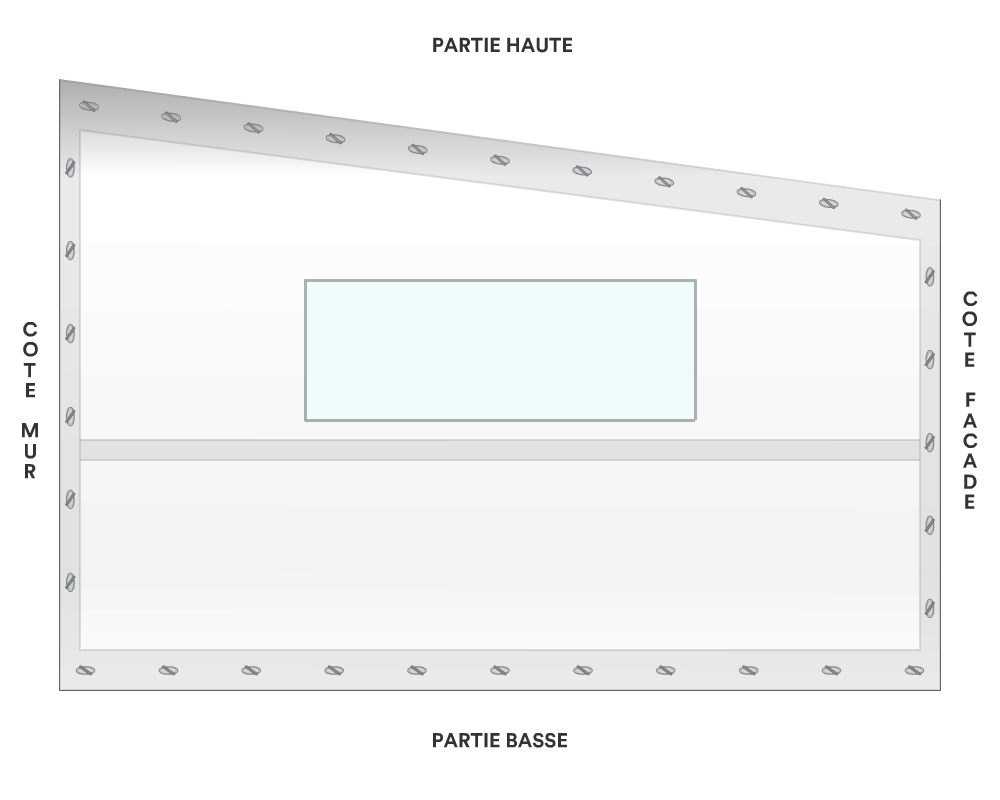 Bâche de façade pour mobil-home