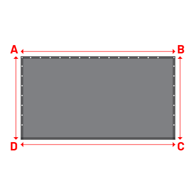 Bâche Rectangle en CoverEco 640 : une bâche simple & efficace Ecolac 640 - 7196 (RAL 7037) - 3.15x1.70m