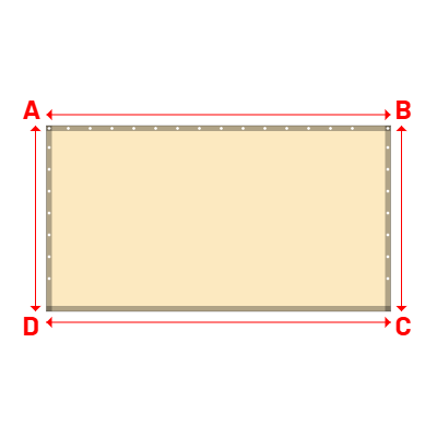 Bâche Rectangle en Protect 670 : La référence en matière de protection étanche Beige ral 1015 - 3.15x1.70m