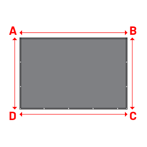 Bâche Rectangle en CoverEco 640 : une bâche simple & efficace Ecolac 640 - 7196 (RAL 7037) - 3.00x2.00m