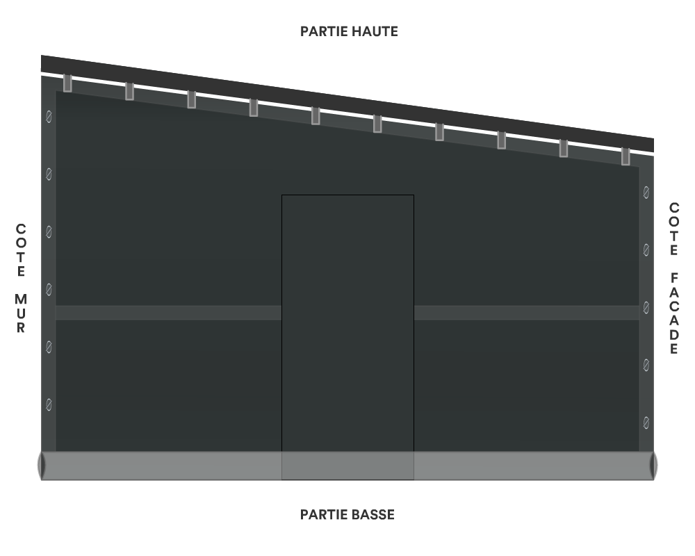 Bâche de façade pour mobil-home