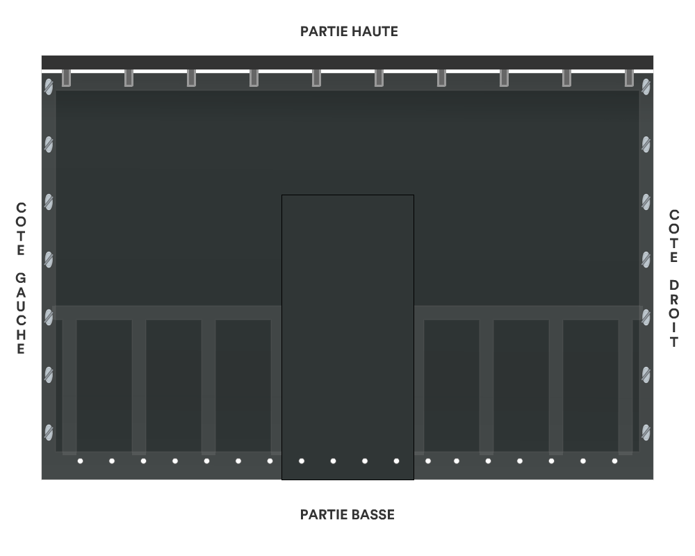 Bâche de façade pour mobil-home