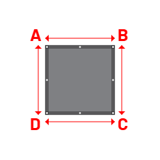 Bâche Rectangle en CoverEco 640 : une bâche simple & efficace Ecolac 640 - 7196 (RAL 7037) - 1.00x1.00m