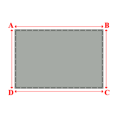 Bâche Rectangle en Protect 670 : La référence en matière de protection étanche Gris clair RAL 7038 - 3.00x2.00m