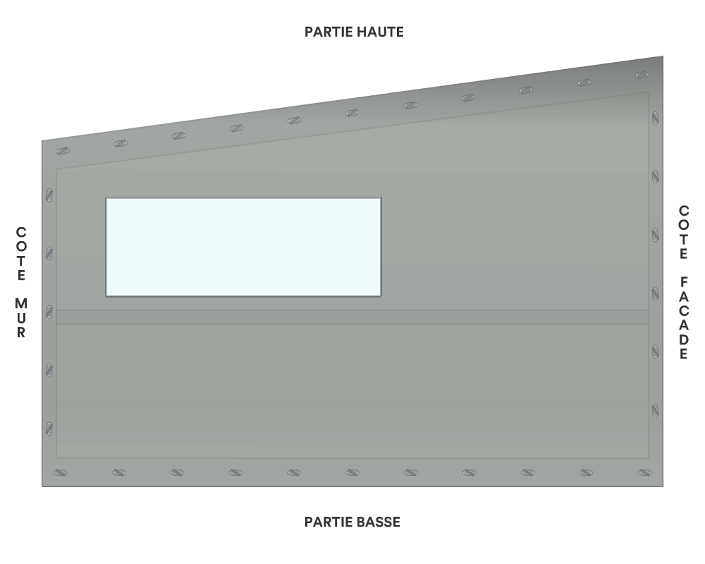 Bâche de façade pour mobil-home