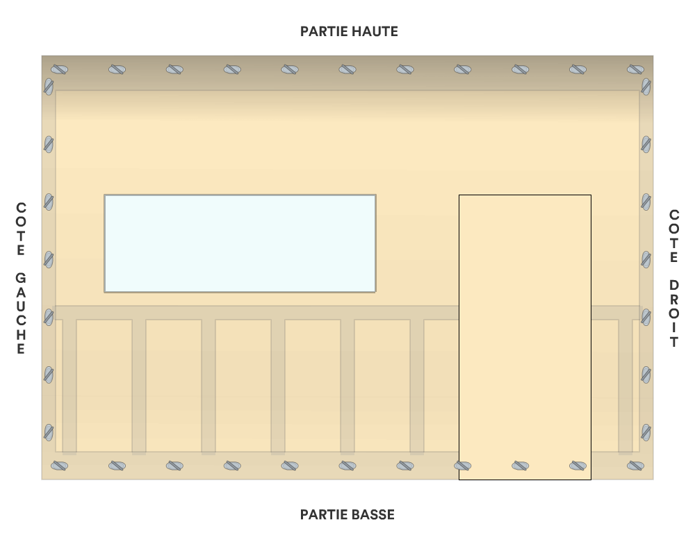 Bâche de façade pour mobil-home