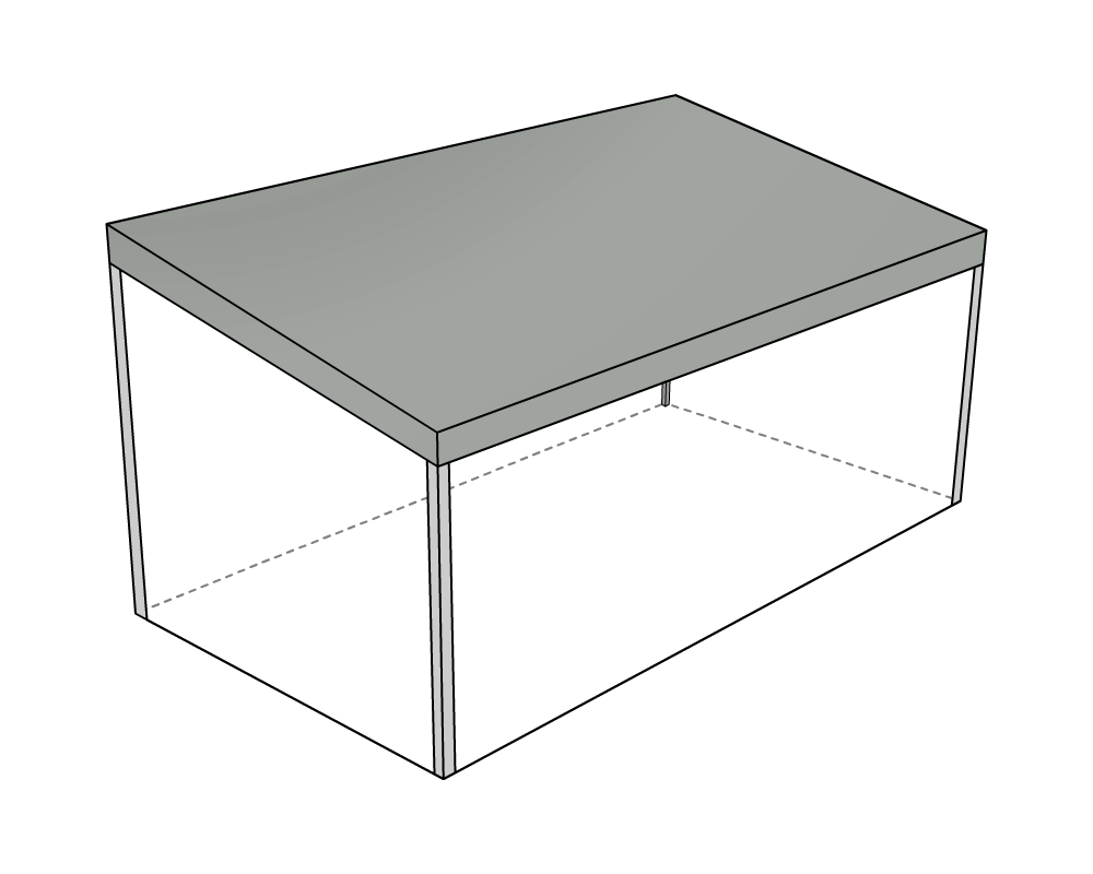 Bâche de toit pour terrasse de mobil-home