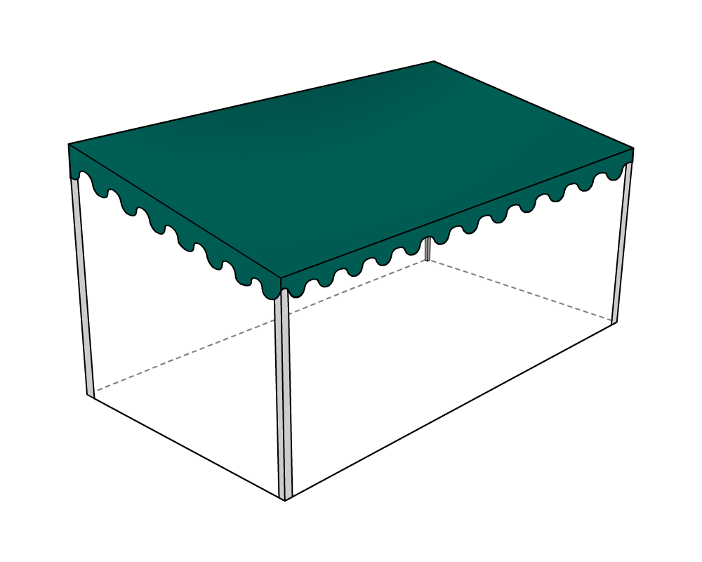 Bâche de toit pour terrasse de mobil-home