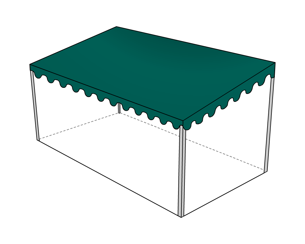 Bâche de toit pour terrasse de mobil-home