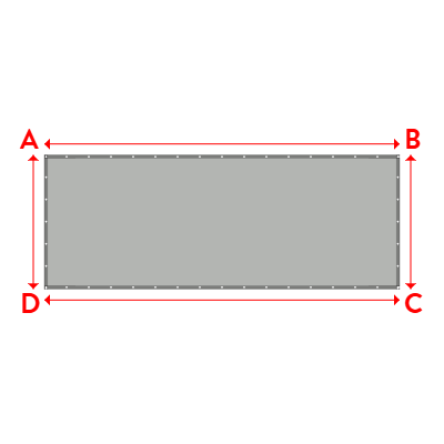 Bâche Rectangle en MaxiProtect 900 : Protection & grammage renforcé Gris agate RAL 7038 - 31071 - 5.20x1.96m