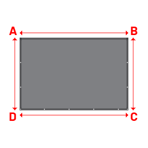 Bâche Rectangle en CoverEco 640 : une bâche simple & efficace Ecolac 640 - 7196 (RAL 7037) - 3.00x2.00m