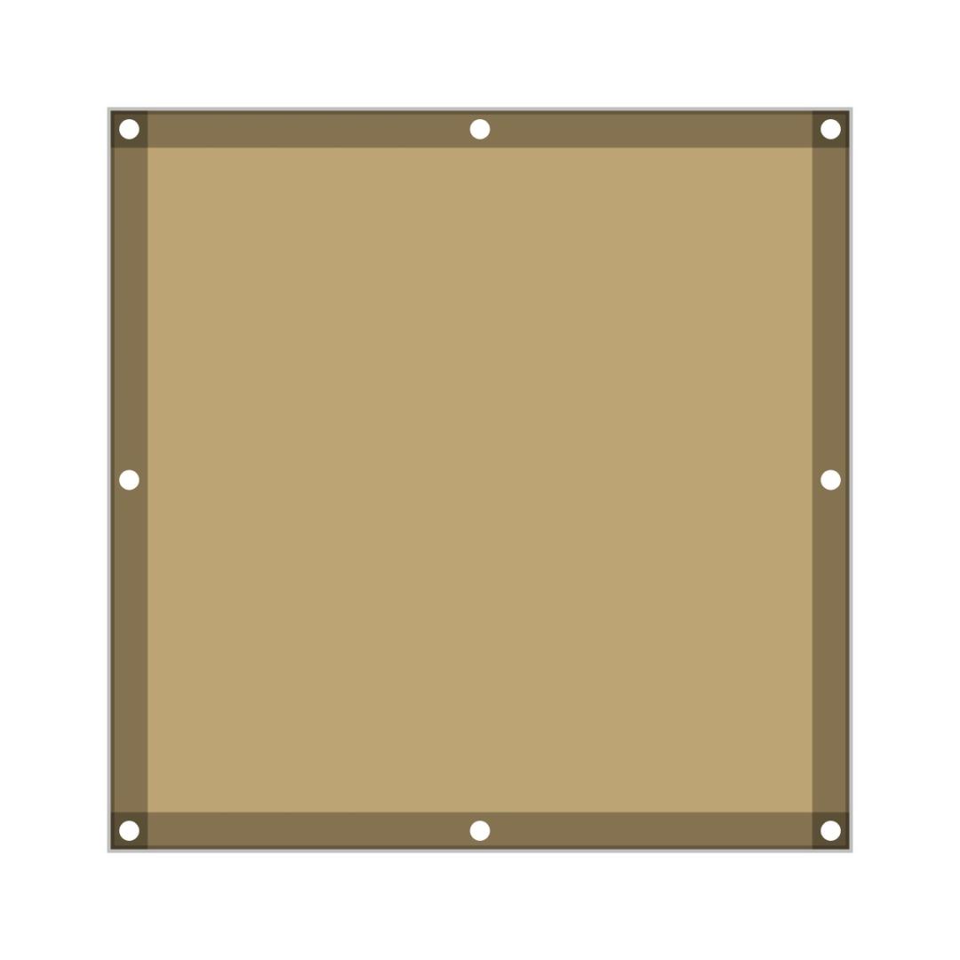 Bâche micro-perforée sur mesure 100 × 100 cm – AustralMesh