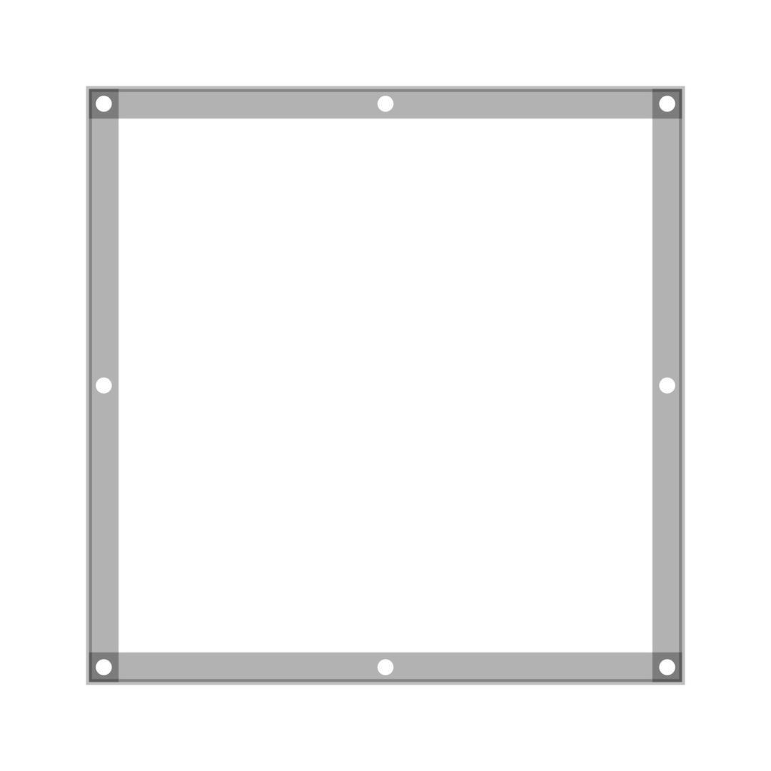 Bâche alimentaire sur mesure 100 × 100 cm – Protect 670